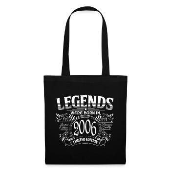 Des légendes sont nées en 2006 - Sac en tissu - noir - Devant