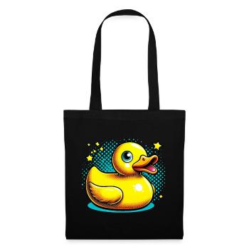 Caneton Canard Canard - Sac en tissu - noir - Devant