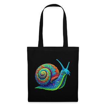 Escargot - Sac en tissu - noir - Devant