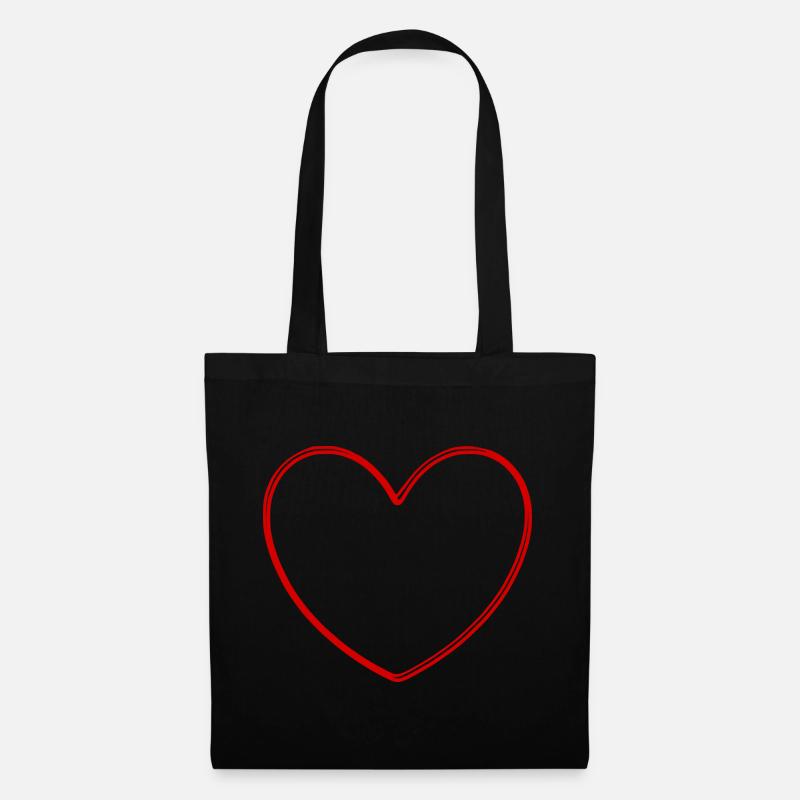 Valentinstag Geschenk Valentinstag - Stoffbeutel - Schwarz