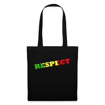Jamaican jargon, Respect, Jamaican Colors, Rasta - Tote Bag - black - Front