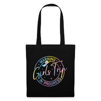 Attention Girls Trip en cours - Sac en tissu - noir - Devant