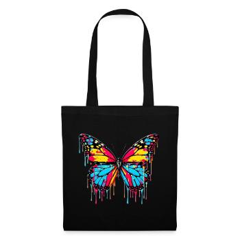 Schmetterling - Stoffbeutel - Schwarz - Vorne