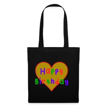30. 30 ANS. 30e ANNIVERSAIRE. ANNIVERSAIRE 30 ANS. - Sac en tissu - noir - Devant