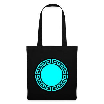 Symbole Grec Cercle Sparte - Sac en tissu - noir - Devant