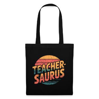 Teacher-saurus 14 - Stoffbeutel - Schwarz - Vorne
