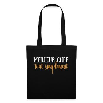 Meilleur chef tout simplement - Sac en tissu - noir - Devant