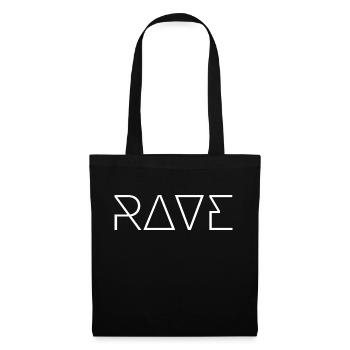 Rave music logo - Tote Bag - black - Front