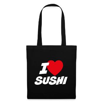 I love sushi - Tote Bag - black - Front