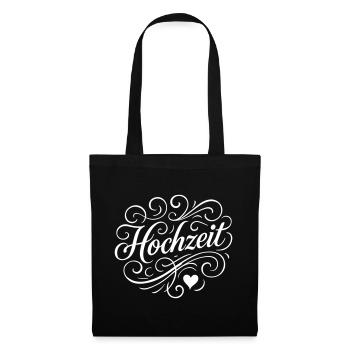 Wedding Heart - Tote Bag - black - Front