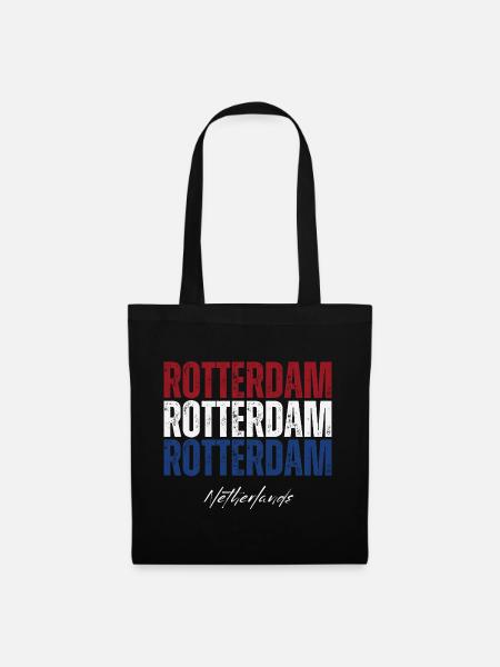 Rotterdam Niederlande, niederländischer Stolz - Stoffbeutel - Schwarz
