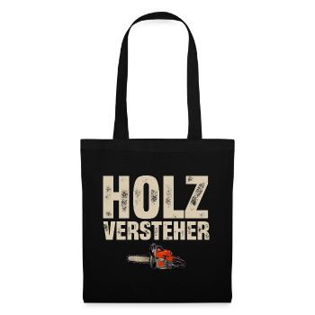 Holzfäller - Stoffbeutel - Schwarz - Vorne