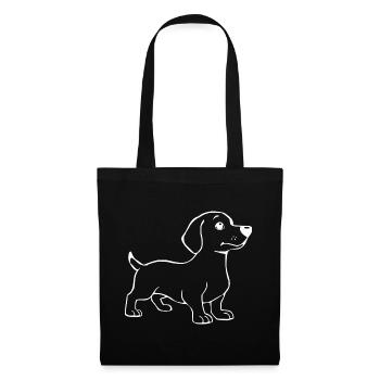 Dog White White Dogs T-shirt Gift - Tote Bag - black - Front