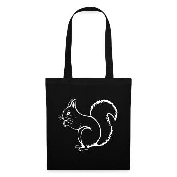 Squirrel T-shirt Gift Nature Lover - Tote Bag - black - Front