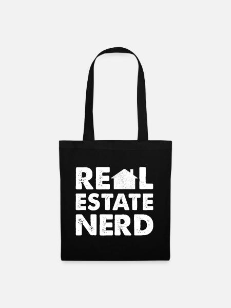 RealEstate Nerd - Stoffbeutel - Schwarz