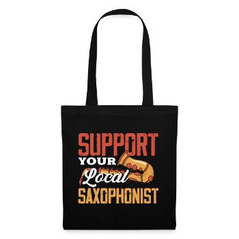 Support Your Local Saxophonist Jazz - Tote Bag - black - Front