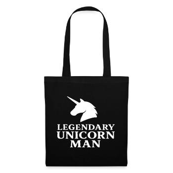 Legendärer Unicorn Man Vintage-Fetttext-Design - Stoffbeutel - Schwarz - Vorne