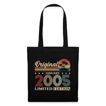 21st Birthday Original January Year 2005 - Tote Bag - black - Front
