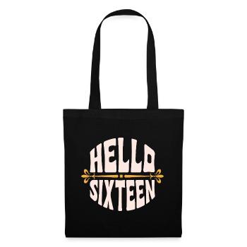 Bonjour Sixteen Vintage Emblem - Sac en tissu - noir - Devant