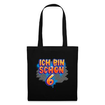 6th Birthday Graffiti - Tote Bag - black - Front