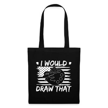 Funny Art Painter I'd Rather Be Painting Drawing - Tote Bag - black - Front
