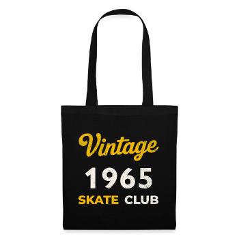 Vintage 1965 Skate Club Retro Birth Year Gift - Tote Bag - black - Front