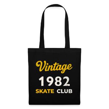 Vintage 1982 Skate Club Retro Birth Year - Tote Bag - black - Front