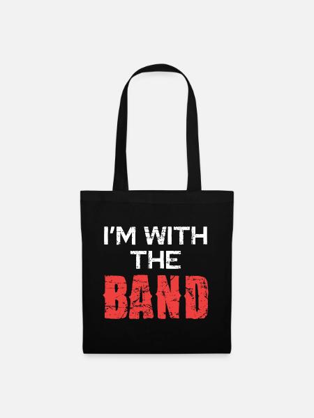 Ich bin bei der Band - Stoffbeutel - Schwarz