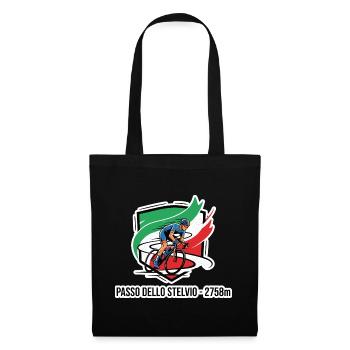 Insigne du Cavalier Passo Dello Stelvio 2758 m - Sac en tissu - noir - Devant