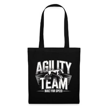 Agility Team Hundesport – Built for Speed - Stoffbeutel - Schwarz - Vorne