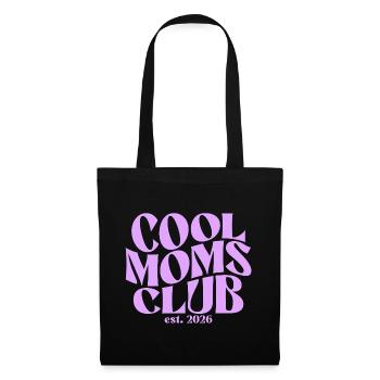Cool Moms Club - Mama 2026 Geschenk - Stoffbeutel - Schwarz - Vorne