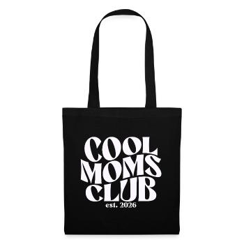 Club des mamans cool - Cadeau de maman pour la fête des mères - Sac en tissu - noir - Devant