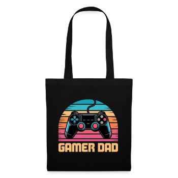 Dad Gamer Videospiele Gaming Vatertags-Geek - Stoffbeutel - Schwarz - Vorne