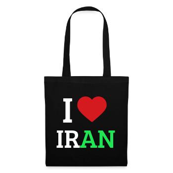 I love Iran - I Heart Iran Pride Tee - Tote Bag - black - Front