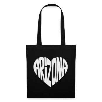 Arizona Heart Typo - Tote Bag - black - Front