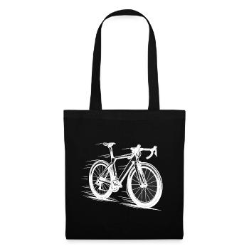 Aero Racer – Speed Line Road Rennrad Bike - Tote Bag - black - Front
