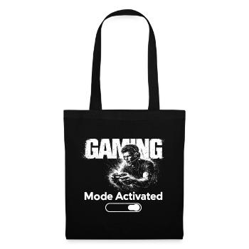 Mode Jeu Shirt Activé Cadeau Joueur Drôle - Sac en tissu - noir - Devant