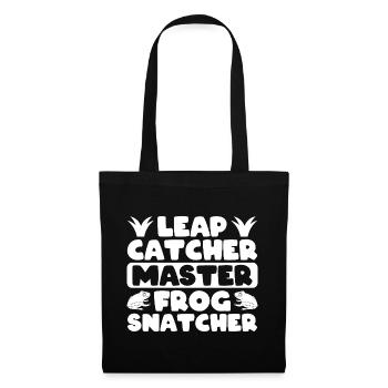 Frog Catcher Leap Catcher Master Snatcher Frog - Stoffbeutel - Schwarz - Vorne