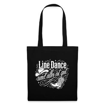 Line Dance Alles Ist Gut - Stoffbeutel - Schwarz - Vorne