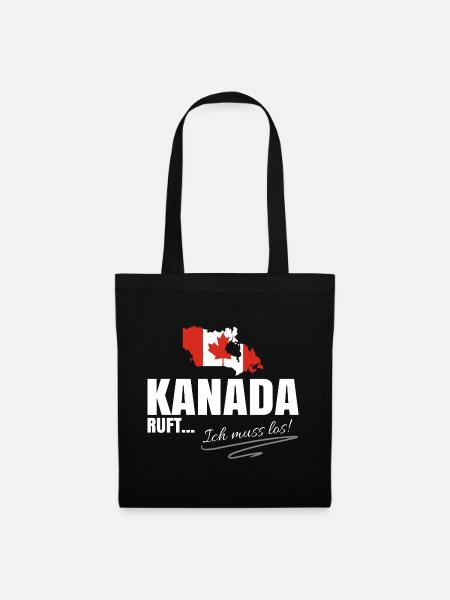 Kanada Auswandern - Stoffbeutel - Schwarz