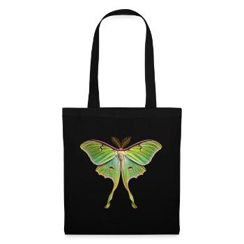 Luna Moth Actias luna - Sac en tissu - noir - Devant