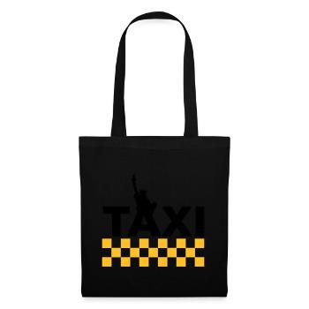 New York Taxi - Stoffbeutel - Schwarz - Vorne