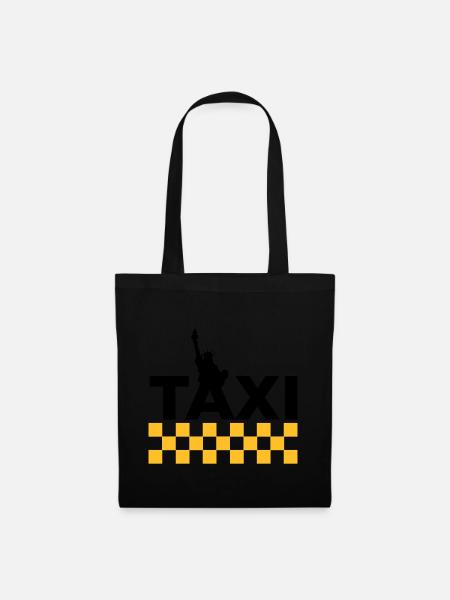 New York Taxi - Stoffbeutel - Schwarz