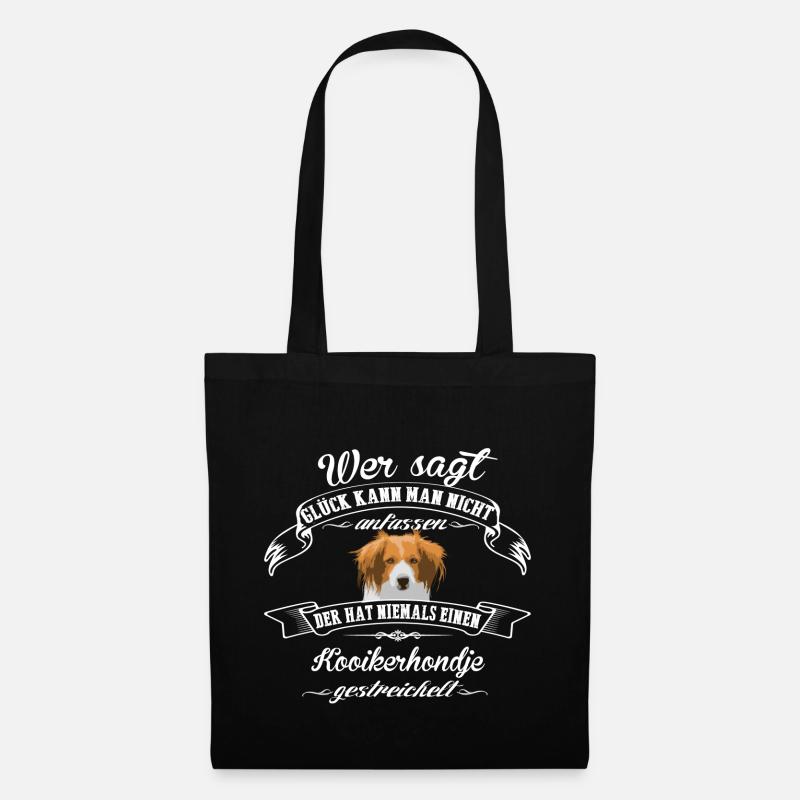 Kooikerhondje Glück - Stoffbeutel - Schwarz