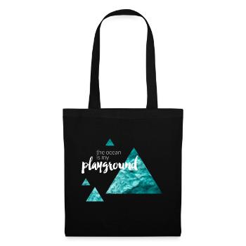 The Ocean Is My Playground - Tote Bag - black - Front