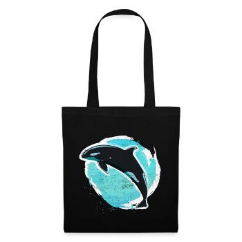 Vintage killer whale killer whale - Tote Bag - black - Front
