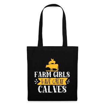 Farm Girl have great calves - Tote Bag - black - Front