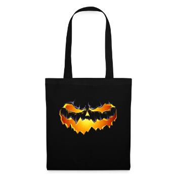 Citrouille d'halloween - Sac en tissu - noir - Devant