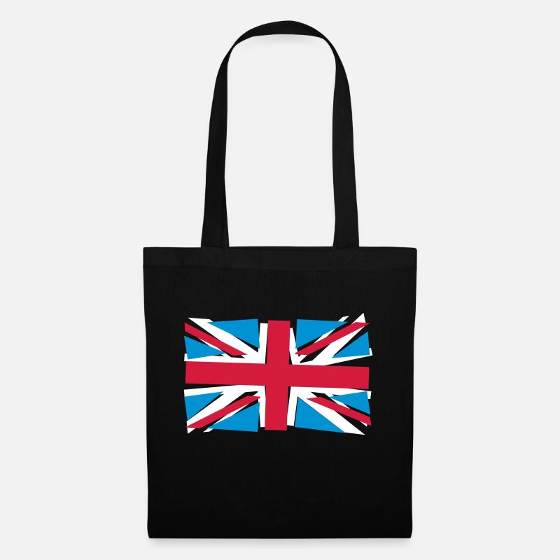 Crazy Union Jack - Stoffbeutel - Schwarz