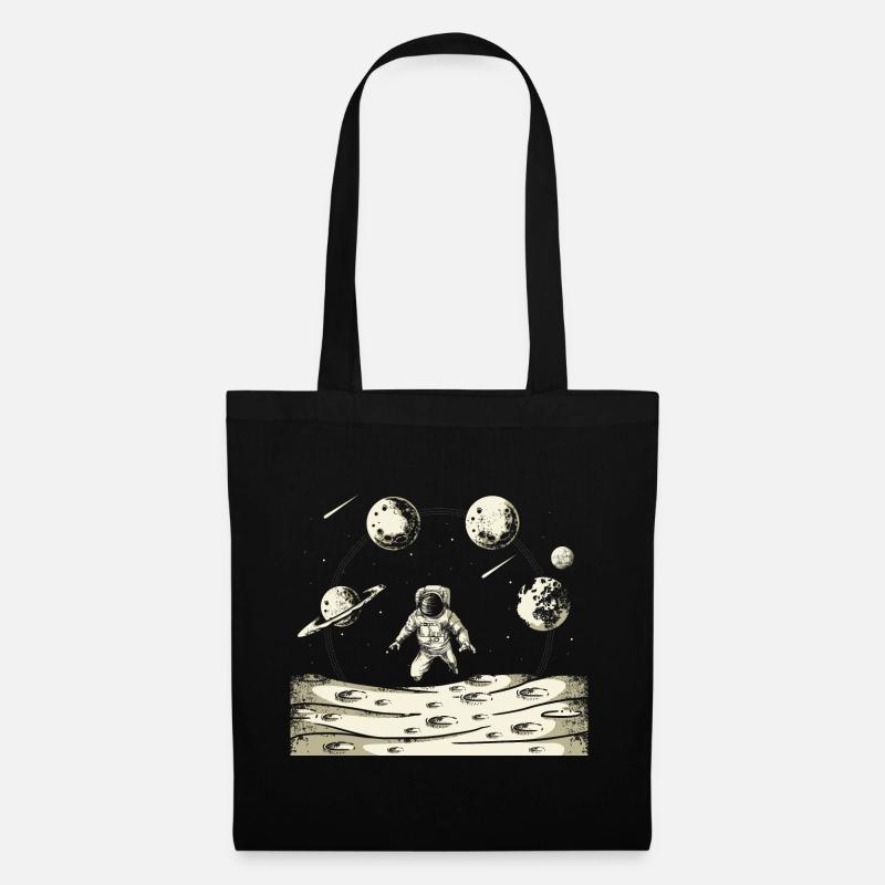 Solar System Astronaut Graphic - Tote Bag - black